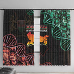 Afro Kenya Window Curtain Kenyan Is In My DNA - Jamhuri Day