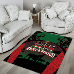 Proud Kenya 254 Area Rug Safari Animals - African Pattern