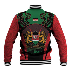 Proud Kenya 254 Baseball Jacket Safari Animals - African Pattern