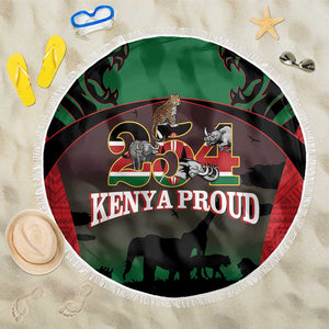 Proud Kenya 254 Beach Blanket Safari Animals - African Pattern