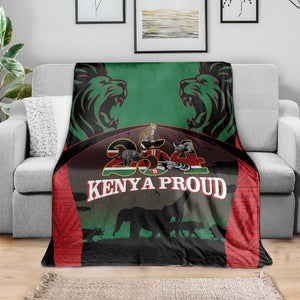 Proud Kenya 254 Blanket Safari Animals - African Pattern