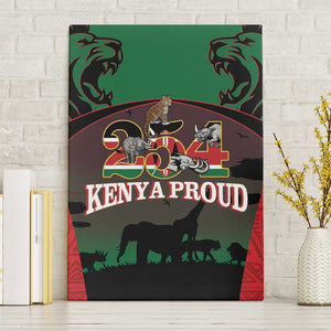 Proud Kenya 254 Canvas Wall Art Safari Animals - African Pattern