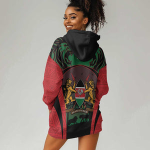 Proud Kenya 254 Hoodie Dress Safari Animals - African Pattern