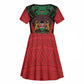 Proud Kenya 254 Kid Short Sleeve Dress Safari Animals - African Pattern