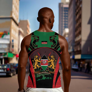 Proud Kenya 254 Men Tank Top Safari Animals - African Pattern