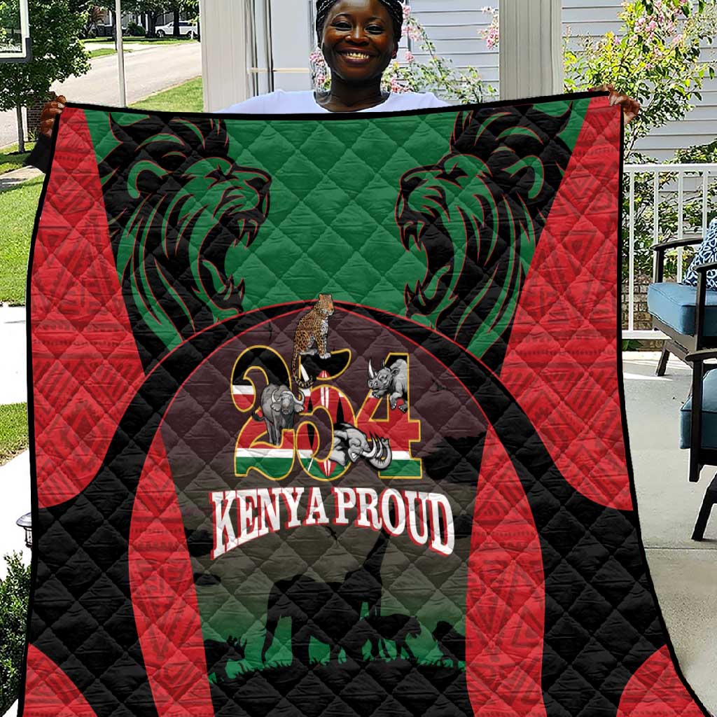 Proud Kenya 254 Quilt Safari Animals - African Pattern