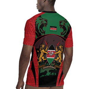 Proud Kenya 254 Rugby Jersey Safari Animals - African Pattern