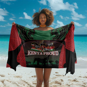 Proud Kenya 254 Sarong Safari Animals - African Pattern