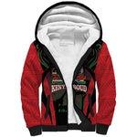 Proud Kenya 254 Sherpa Hoodie Safari Animals - African Pattern