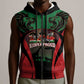 Proud Kenya 254 Sleeveless Zip Hoodie Safari Animals - African Pattern - African Pride