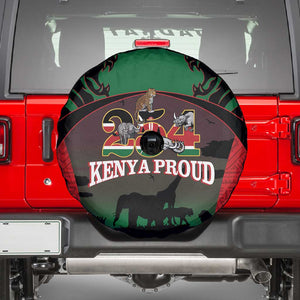 Proud Kenya 254 Spare Tire Cover Safari Animals - African Pattern