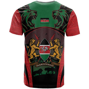 Proud Kenya 254 T shirt Safari Animals - African Pattern