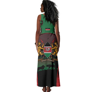 Proud Kenya 254 Tank Maxi Dress Safari Animals - African Pattern