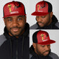 Morocco Football Mesh Trucker Cap Atlas Lions Champions African Red Islamic Pattern