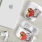 Morocco Football Custom AirPods Case Atlas Lions Champions African White Islamic Pattern