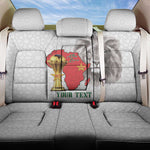 Morocco Football Custom Back Car Seat Cover Atlas Lions Champions African White Islamic Pattern