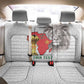 Morocco Football Custom Back Car Seat Cover Atlas Lions Champions African White Islamic Pattern