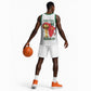 Morocco Football Custom Basketball Jersey Atlas Lions Champions African White Islamic Pattern