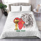 Morocco Football Custom Bedding Set Atlas Lions Champions African White Islamic Pattern