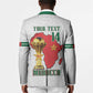 Morocco Football Custom Blazer Atlas Lions Champions African White Islamic Pattern