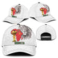Morocco Football Classic Cap Atlas Lions Champions African White Islamic Pattern