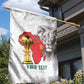 Morocco Football Custom Garden Flag Atlas Lions Champions African White Islamic Pattern