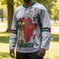 Morocco Football Custom Hockey Jersey Atlas Lions Champions African White Islamic Pattern