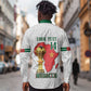 Morocco Football Custom Long Sleeve Button Shirt Atlas Lions Champions African White Islamic Pattern