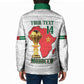 Morocco Football Custom Padded Jacket Atlas Lions Champions African White Islamic Pattern