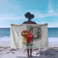 Morocco Football Custom Sarong Atlas Lions Champions African White Islamic Pattern
