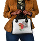 Morocco Football Custom Shoulder Handbag Atlas Lions Champions African White Islamic Pattern