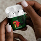 Morocco Football Custom AirPods Case Atlas Lions Champions African Green Islamic Pattern