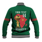Morocco Football Custom Baseball Jacket Atlas Lions Champions African Green Islamic Pattern