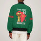 Morocco Football Custom Bomber Jacket Atlas Lions Champions African Green Islamic Pattern