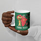 Morocco Football Custom Ceramic Mug Atlas Lions Champions African Green Islamic Pattern