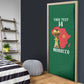 Morocco Football Custom Door Cover Atlas Lions Champions African Green Islamic Pattern