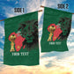 Morocco Football Custom Garden Flag Atlas Lions Champions African Green Islamic Pattern