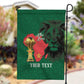 Morocco Football Custom Garden Flag Atlas Lions Champions African Green Islamic Pattern