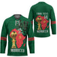 Morocco Football Custom Hockey Jersey Atlas Lions Champions African Green Islamic Pattern