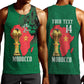 Morocco Football Custom Men Tank Top Atlas Lions Champions African Green Islamic Pattern