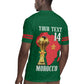Morocco Football Custom Rugby Jersey Atlas Lions Champions African Green Islamic Pattern