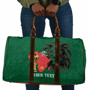 Morocco Football Custom Travel Bag Atlas Lions Champions African Green Islamic Pattern