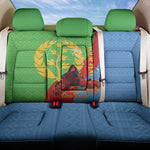 Personalised Eritrea Independence Day Back Car Seat Cover Shida Shoes Olive Branch African Pattern