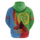 Personalised Eritrea Independence Day Hoodie Shida Shoes Olive Branch African Pattern