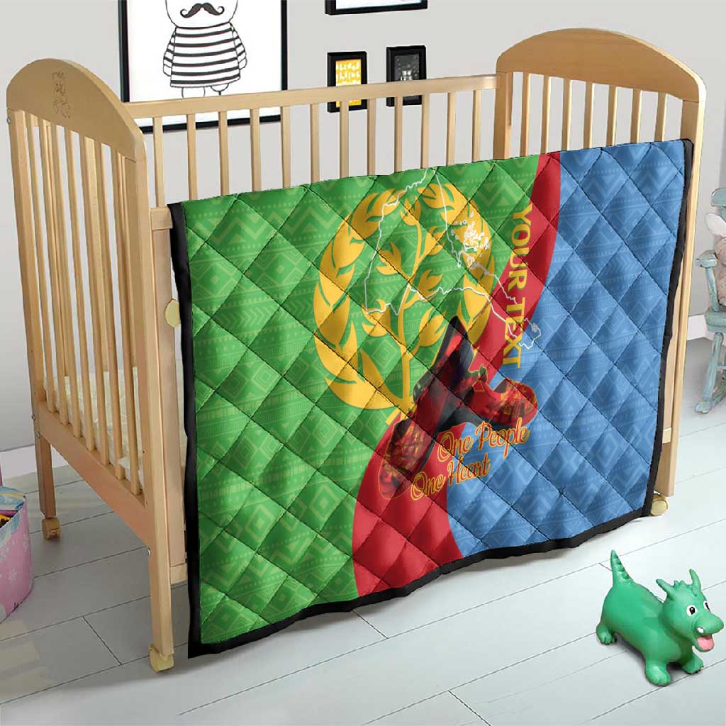 Personalised Eritrea Independence Day Quilt Shida Shoes Olive Branch African Pattern