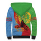 Personalised Eritrea Independence Day Sherpa Hoodie Shida Shoes Olive Branch African Pattern