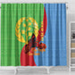 Personalised Eritrea Independence Day Shower Curtain Shida Shoes Olive Branch African Pattern