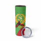 Personalised Eritrea Independence Day Skinny Tumbler Shida Shoes Olive Branch African Pattern