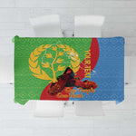 Personalised Eritrea Independence Day Tablecloth Shida Shoes Olive Branch African Pattern