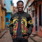 Custom Eritrea Martyrs' Day Bomber Jacket 20 June Shida Shoes With Candles - Black